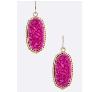 Jewelry - Just In! Druzy Oval Earrings Jewelry - Just In! Druzy Oval Earrings